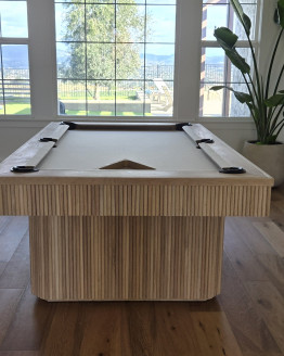 Contemporary Finnley Reeded 3 Pool Table