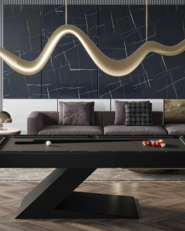 Black Onyx Contemporary Pool Table