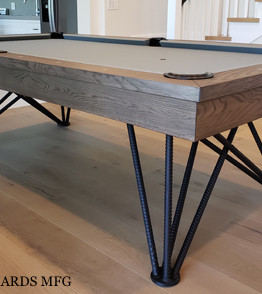modern pool table custom pool tables contemporary tool tables Modern Dauphine Industrial Pool Table