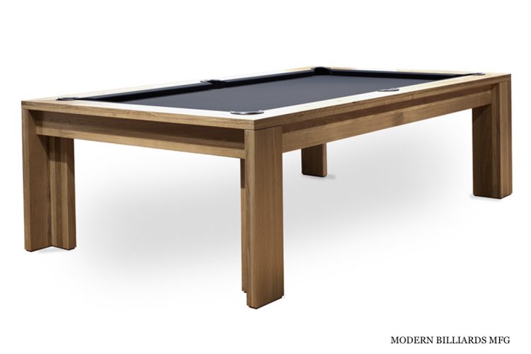 District Rift Oak Modern Pool Table - Modern Billiards Mfg (310) 962-6981