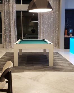 Modern White Pearl Pool Table