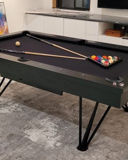 modern pool table, custom pool tables, contemporary tool tables, Modern Dauphine Steel Pool Table