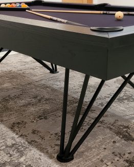 modern pool table, custom pool tables, contemporary tool tables, Modern Dauphine Steel Pool Table