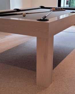 modern pool table, custom pool tables, contemporary tool tables, modern oak whitewash pool table