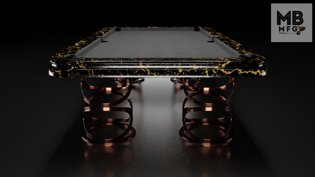 modern pool tables, custom pool tables, modern billiards mfg