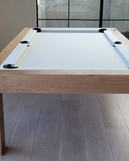 MODEL MODERN NATURAL WHITE OAK RIFT POOL TABLE