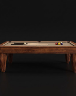 CONTEMPORARY GEMINI WALNUT POOL TABLE